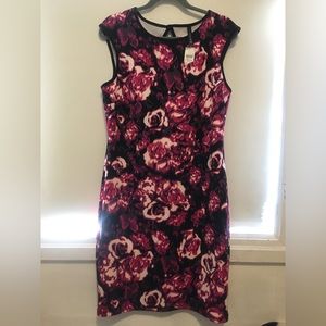 Dress To Impress MIDI Size Large Black Background Hot Pink Floral Designer